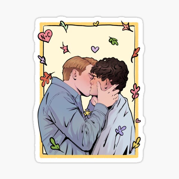 Vista previa del artículo con la obra «Charlie y Nick besándose | Narlie | Amor rompecorazones», diseñado y vendido por crisshasart.