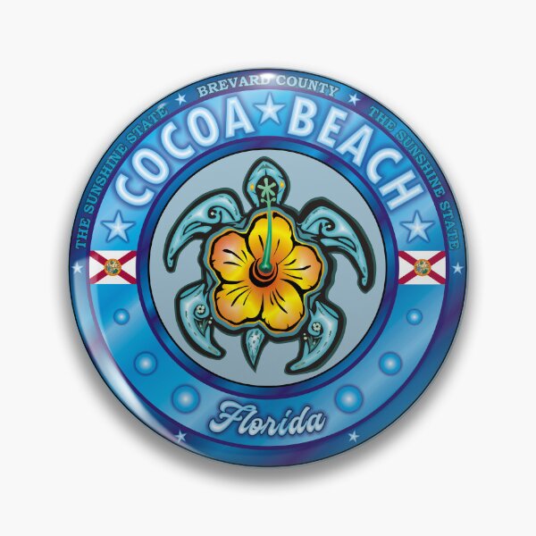 Item preview, Cocoa Beach Florida sea turtle hibiscus designed and sold by studioss76.