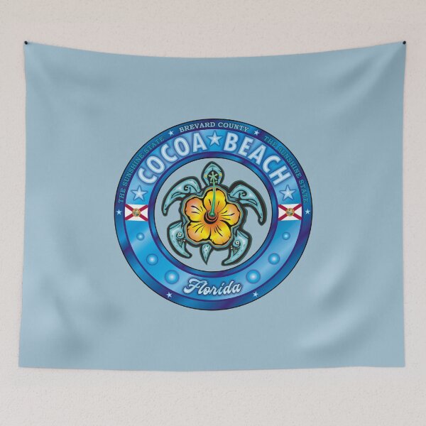 Item preview, Cocoa Beach Florida sea turtle hibiscus designed and sold by studioss76.