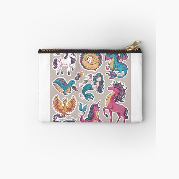 Item preview, Unicorn-and -Strange animal stickers designed and sold by Wing4e.