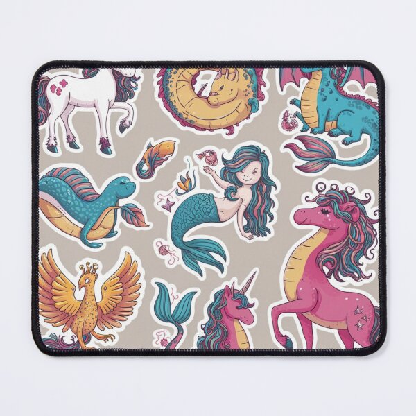 Item preview, Unicorn-and -Strange animal stickers designed and sold by Wing4e.