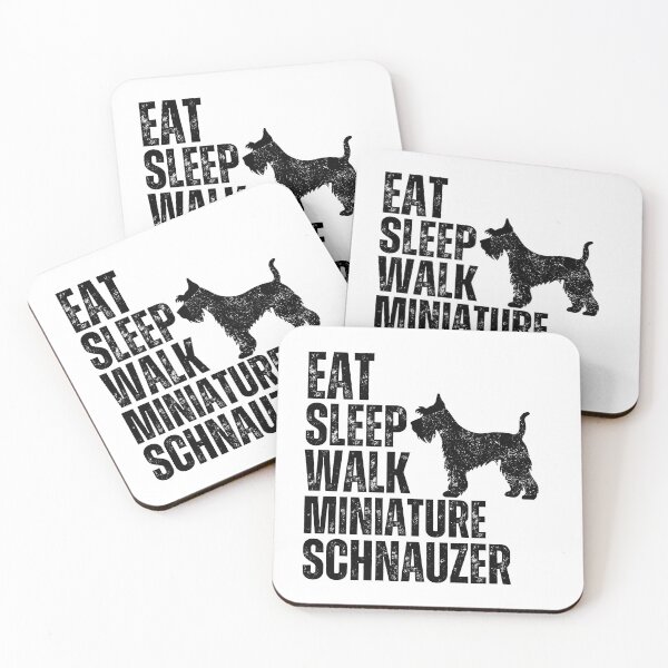 Item preview, Eat Sleep Walk Miniature Schnauzer designed and sold by TheAnimalZ00.