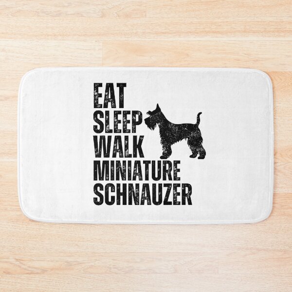 Item preview, Eat Sleep Walk Miniature Schnauzer designed and sold by TheAnimalZ00.