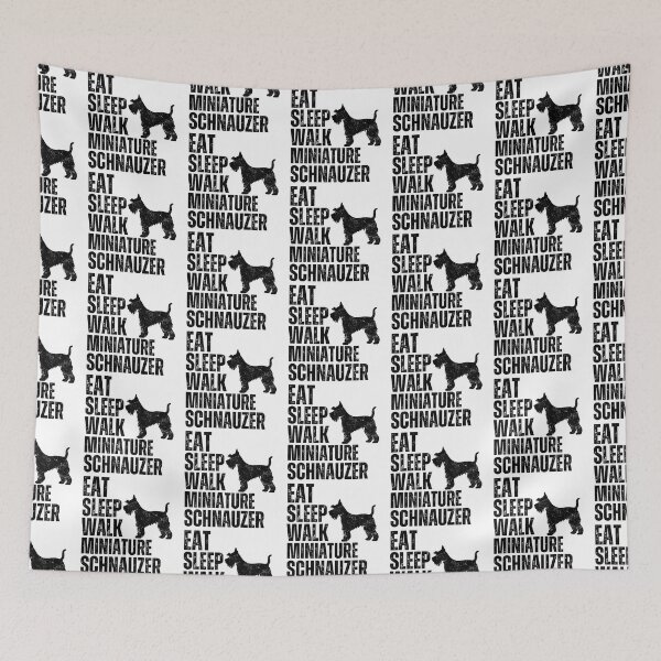 Item preview, Eat Sleep Walk Miniature Schnauzer designed and sold by TheAnimalZ00.