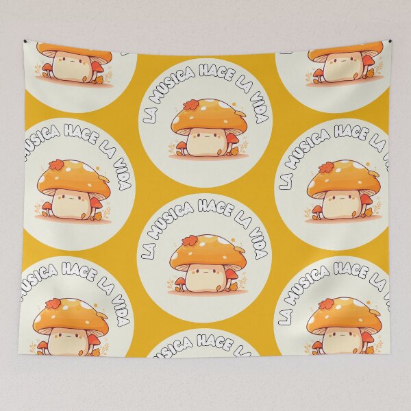Item preview, Kawaii Fungi & Music designed and sold by WuweiDG.