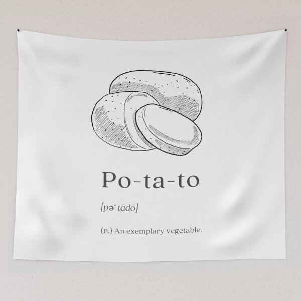 Item preview, Mr. Collins' Pride and Prejudice Potato Jane Austen designed and sold by Sibling-Revelry.