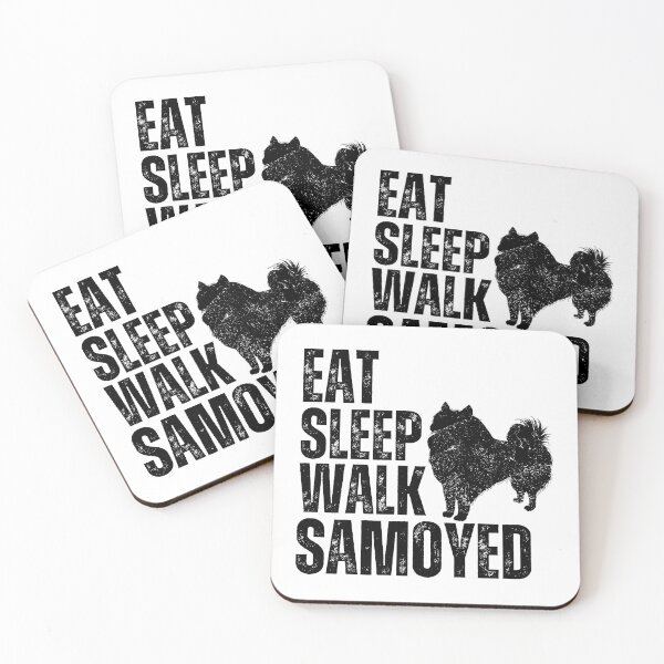 Item preview, Eat Sleep Walk Samoyed designed and sold by TheAnimalZ00.