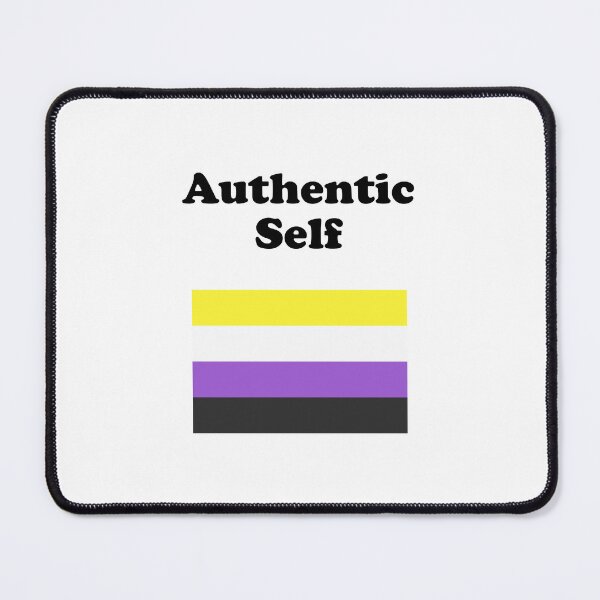 Item preview, Non-Binary Flag Authentic Self Nonbinary   designed and sold by Inspirationmotivation.