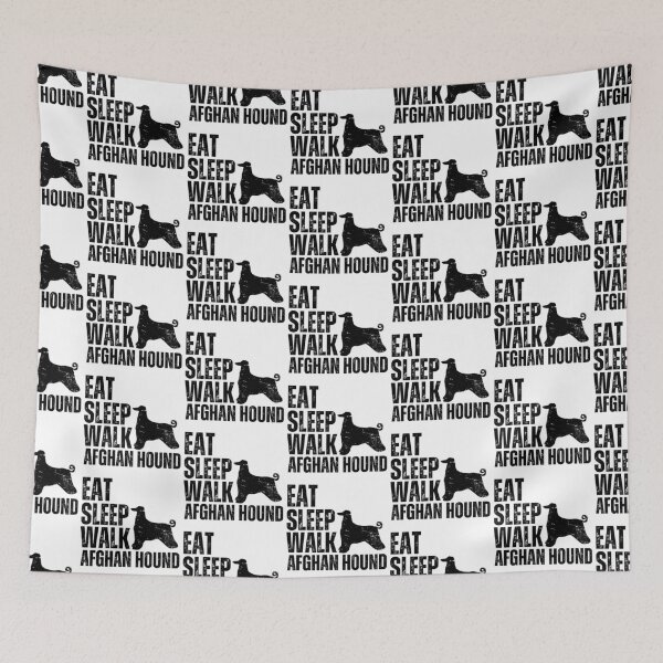 Item preview, Eat Sleep Walk Afghan Hound designed and sold by TheAnimalZ00.