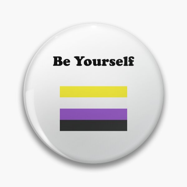 Item preview, Non-Binary Flag  Be Yourself Nonbinary   designed and sold by Inspirationmotivation.