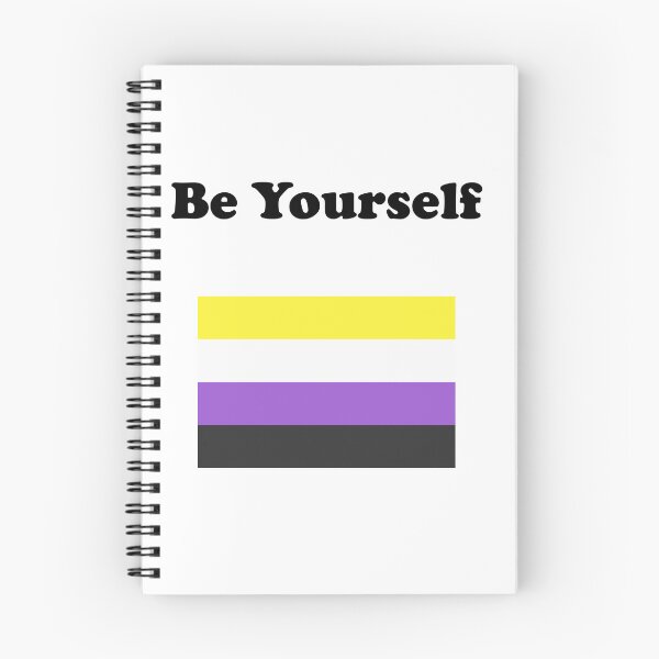 Item preview, Non-Binary Flag  Be Yourself Nonbinary   designed and sold by Inspirationmotivation.