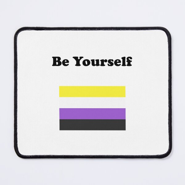 Item preview, Non-Binary Flag  Be Yourself Nonbinary   designed and sold by Inspirationmotivation.