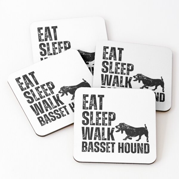 Item preview, Eat Sleep Walk Basset Hound designed and sold by TheAnimalZ00.