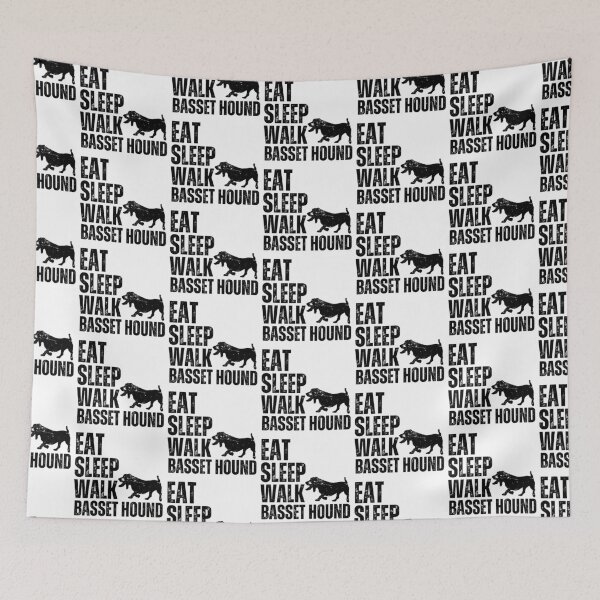 Item preview, Eat Sleep Walk Basset Hound designed and sold by TheAnimalZ00.
