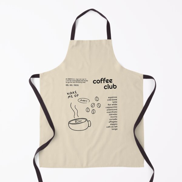 Item preview, coffee club with coffee types like espresso, latte, coffee beans, a cup to wake me up designed and sold by richakulkarni.