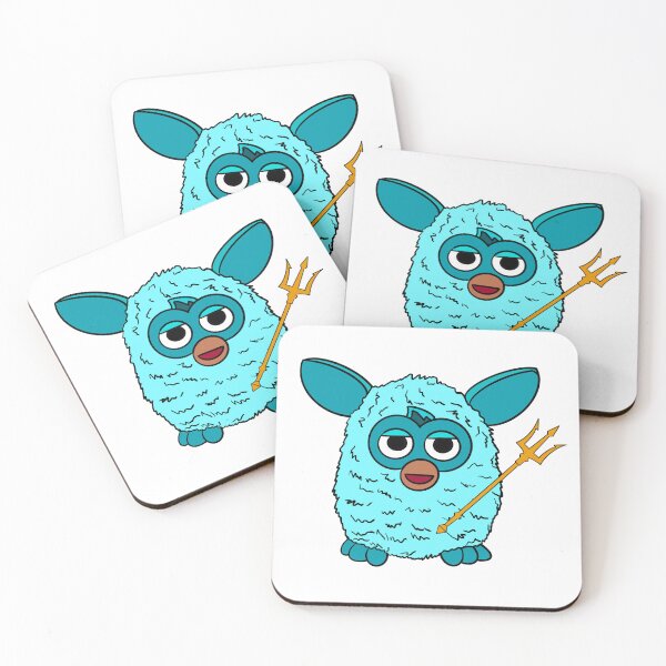 Item preview, Light Blue Poseidon Furby designed and sold by Animals-by-JB.