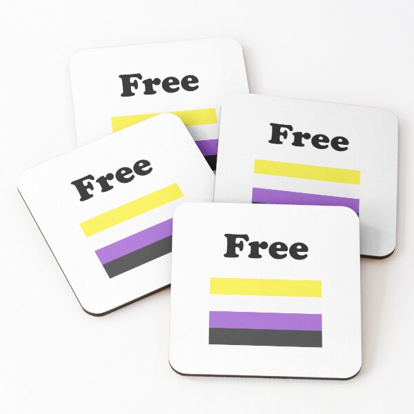 Item preview, Non-Binary Flag Free Nonbinary   designed and sold by Inspirationmotivation.