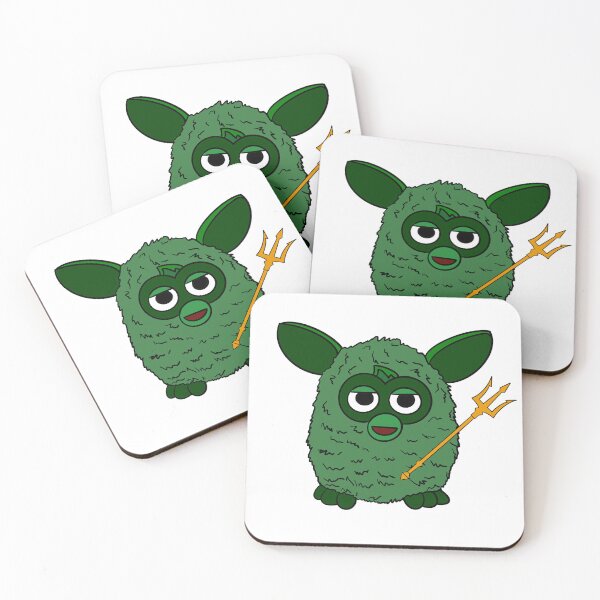 Item preview, Forest Green Poseidon Furby designed and sold by Animals-by-JB.