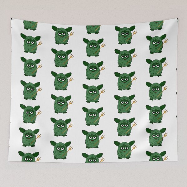 Item preview, Forest Green Poseidon Furby designed and sold by Animals-by-JB.