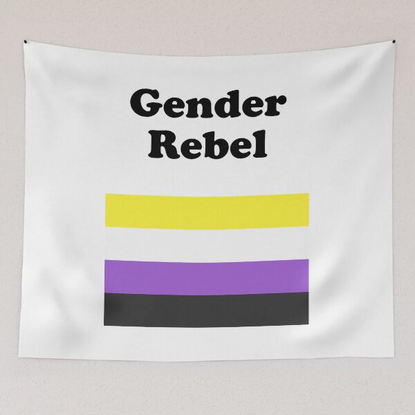 Item preview, Non-Binary Flag Gender Rebel Nonbinary   designed and sold by Inspirationmotivation.