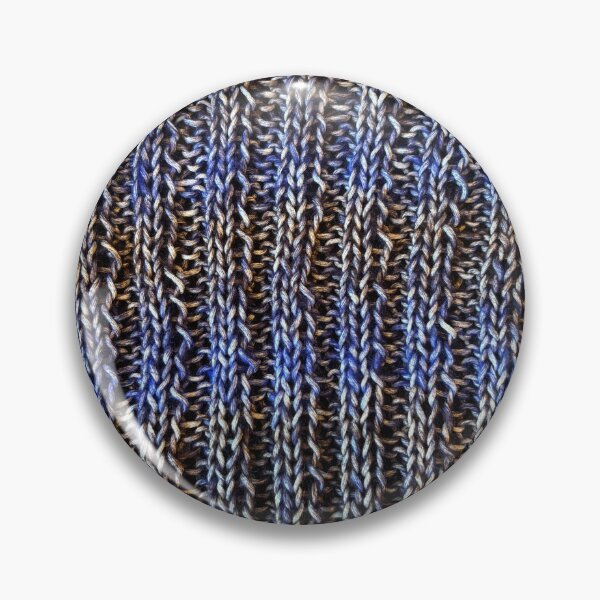 Item preview, Ribbing knit stitch using Blue and Black yarn  designed and sold by thebentknitter.