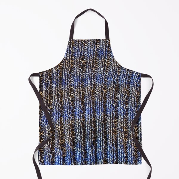 Item preview, Ribbing knit stitch using Blue and Black yarn  designed and sold by thebentknitter.