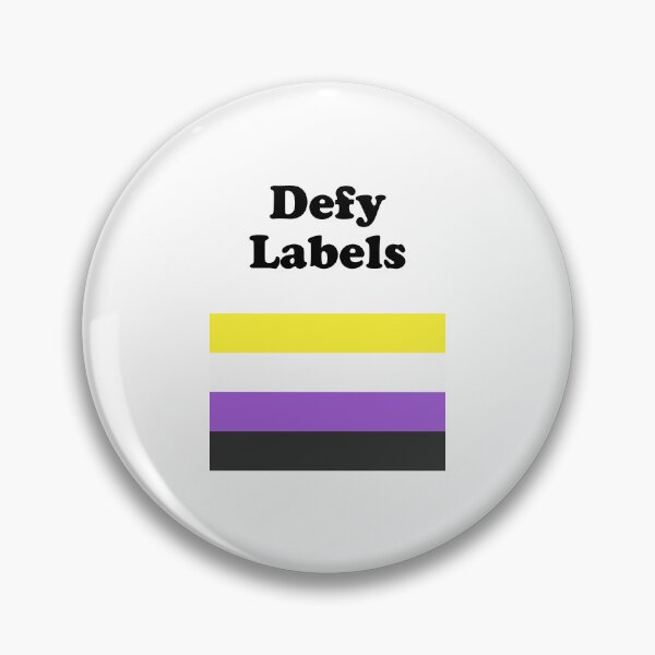 Item preview, Non-Binary Flag Defy Labels designed and sold by Inspirationmotivation.