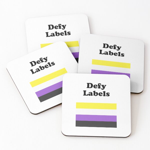Item preview, Non-Binary Flag Defy Labels designed and sold by Inspirationmotivation.