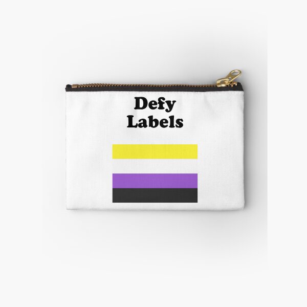 Item preview, Non-Binary Flag Defy Labels designed and sold by Inspirationmotivation.