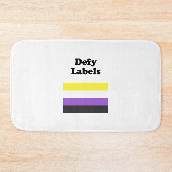 Item preview, Non-Binary Flag Defy Labels designed and sold by Inspirationmotivation.