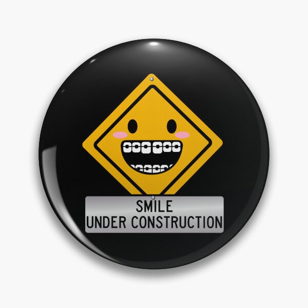 Item preview, Smile Under Constrution Cute Braces Smile designed and sold by SusanaDesigns.