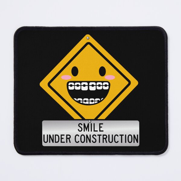 Item preview, Smile Under Constrution Cute Braces Smile designed and sold by SusanaDesigns.