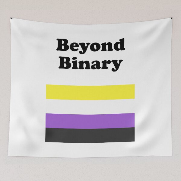 Item preview, Non-Binary Flag Beyond Binary Nonbinary   designed and sold by Inspirationmotivation.