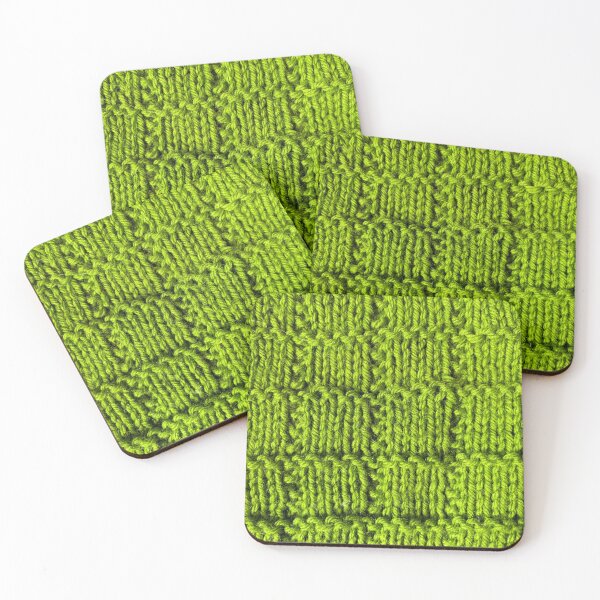 Item preview, Olive green box stitch  designed and sold by thebentknitter.