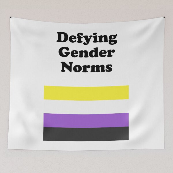 Item preview, Non-Binary Flag Defying Gender Norms Nonbinary   designed and sold by Inspirationmotivation.
