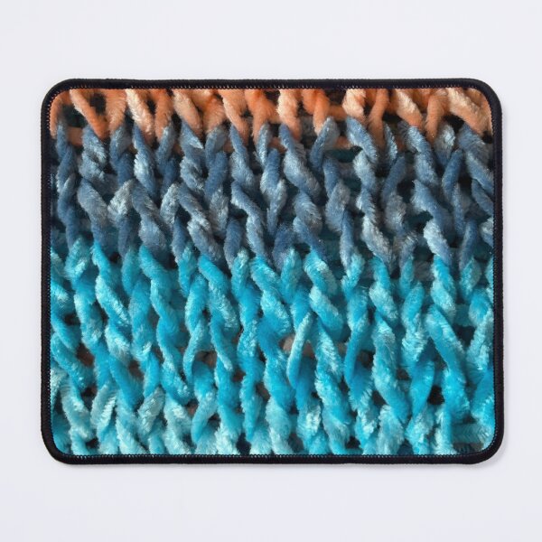 Item preview, Purple, blue and light pink stockinette stitch  designed and sold by thebentknitter.