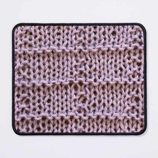 Item preview, purple box knit stitch  designed and sold by thebentknitter.