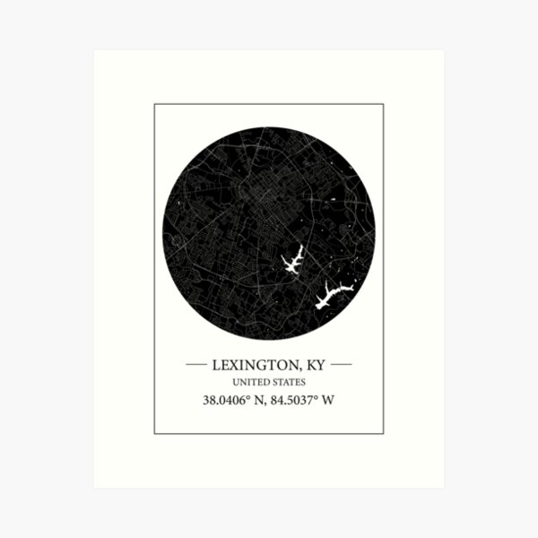 Item preview, Lexington map designed and sold by Mapmingle.