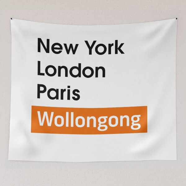 Item preview, New York - London - Paris - Wollongong (Black Text) designed and sold by Wonderbouy.