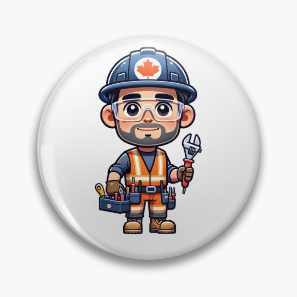 Item preview, Canadian Construction Worker designed and sold by Sticker-mama.