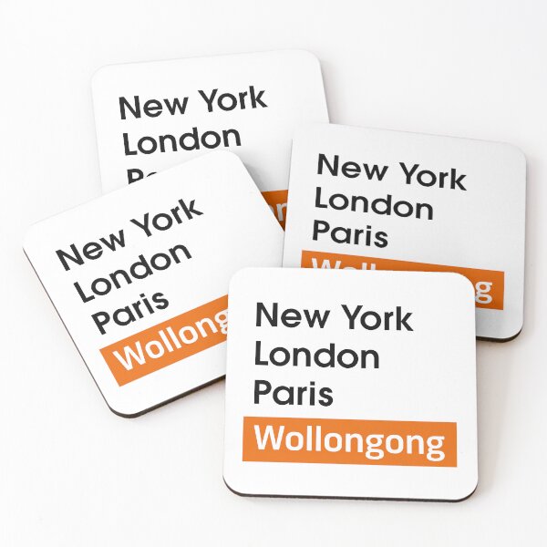 Item preview, New York - London - Paris - Wollongong (Black Text) designed and sold by Wonderbouy.