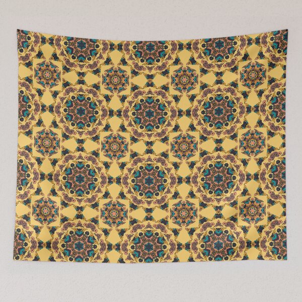 Item preview, Colorful Ethnic Indian Floral pattern - IC012 designed and sold by Art-by-Geoff.