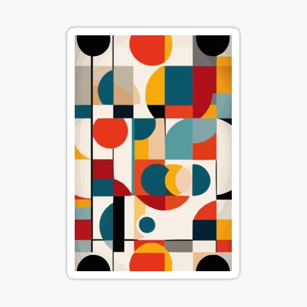 Modernist Abstractions Sticker