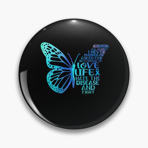 Item preview, Agoraphobia is a journey I NEVER planned or asked for but i choose to LIVE LIFE hate the disease and FIGHT designed and sold by KatMercerr.