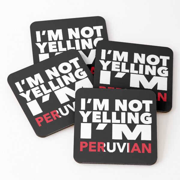 Item preview, Peruvian present - i'm not yelling, i'm Peruvian - Peruvian gifts - Peruvian flag - Peruvian Gift - Peruvian Decor - Peru designed and sold by babaorum.