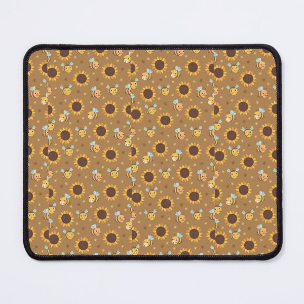 Item preview,  "Seamless Pattern with Bees & Sunflowers" designed and sold by hjian8219.