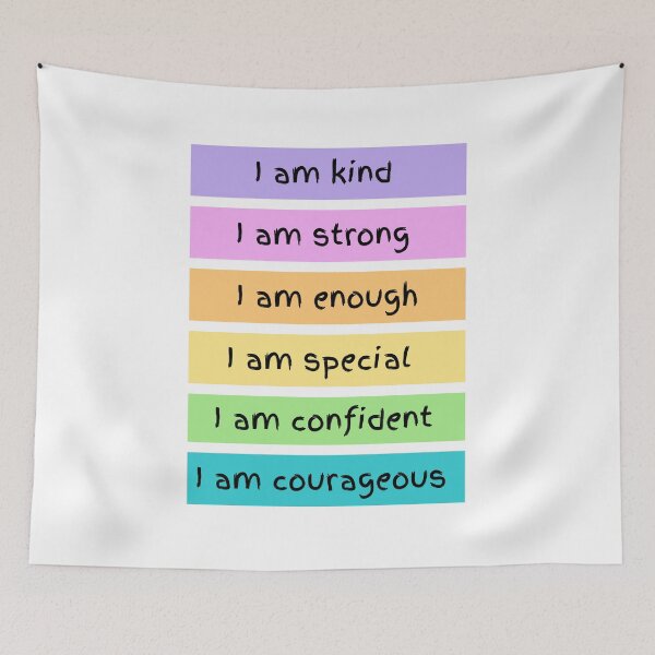 Item preview, I Am Affirmations Poster Style Graphic  designed and sold by socialarmour.