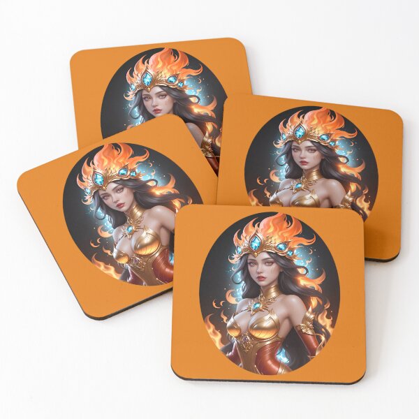 Item preview, Cute Magical Queen Of Fire Girl designed and sold by TheArtOfPat.