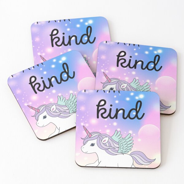 Item preview, Kind I Am Affirmations Unicorn Rainbow Motivation Poster Style Graphic  designed and sold by socialarmour.
