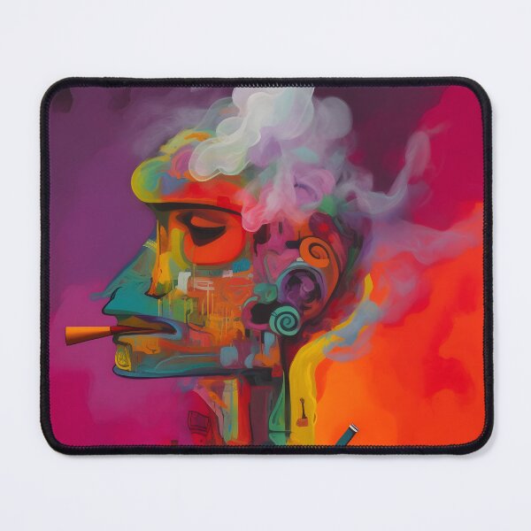 Item preview, Psychedelic Cuban Dreams- Surreal Smoke in Generative AI Abstract IndoEuropean Haze designed and sold by OlfactoART Studio.